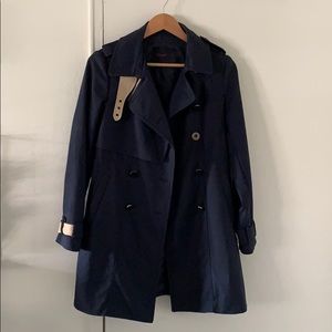 Navy trench coat